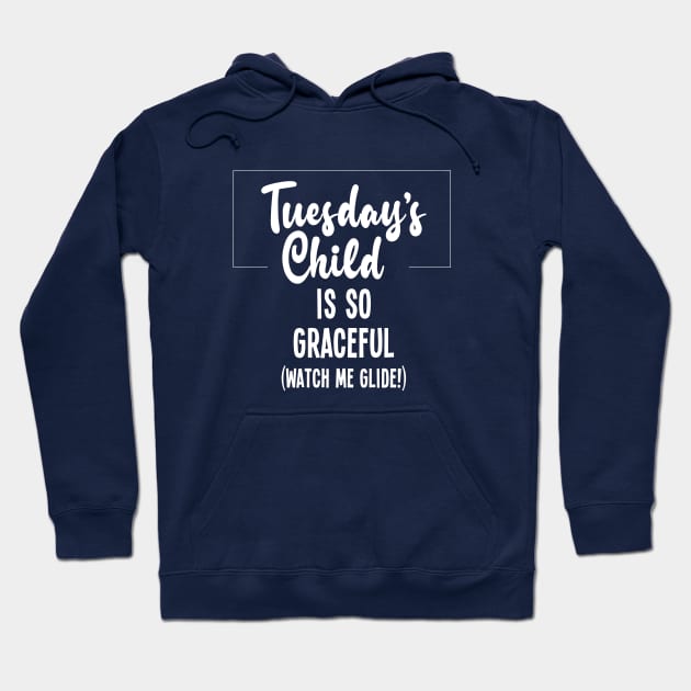 Tuesday's Child So Graceful Hoodie by VicEllisArt